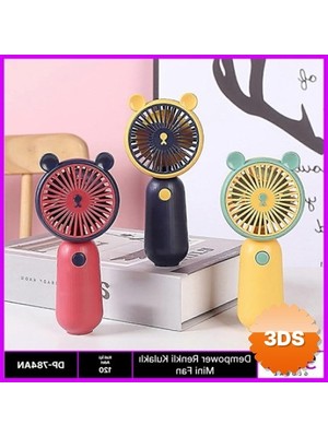 3D Sepetim Renkli Kulaklı Mini Fan