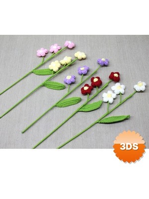 3D Sepetim El Örgüsü Papatya ALK4974