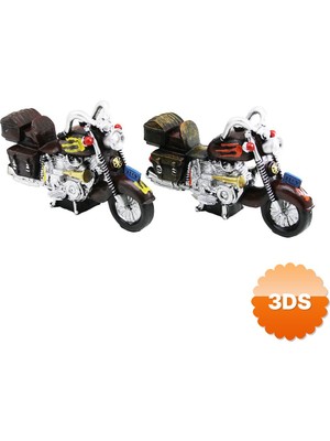 3D Sepetim Motosiklet Tasarımlı Dekoratif Kumbara Biblo Reçine 25 cm Vintage