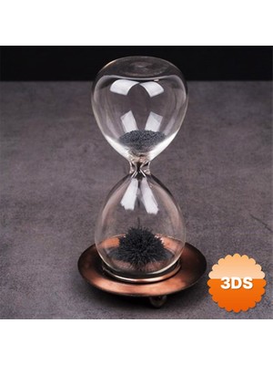 3D Sepetim Demir Tozu Manyetik Kum Saati 17x8x8 cm