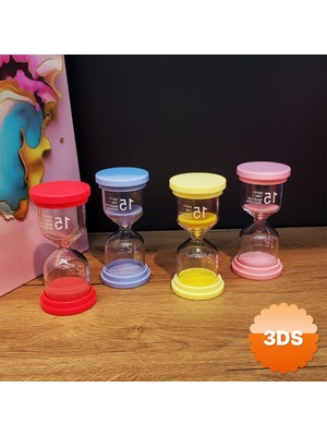 3D Sepetim 15 Dakikalık Kum Saati