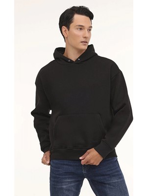 101813171 Lumberjack MB Ros 17HS109 4pr Siyah Erkek Sweatshirt
