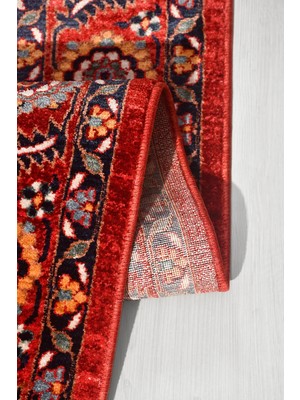 Anatolia Anatolıa Halı Buhara - Vintage- Kiremit/lacivert/renkli - Sabit Ölçü- Oturma Odası,salon - Robot Süpürgeye Uyumlu-Kolay Temizlenebilir