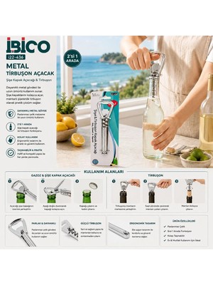 MiraLive Metal 3in1 Tirbüşon Kapak Açacak