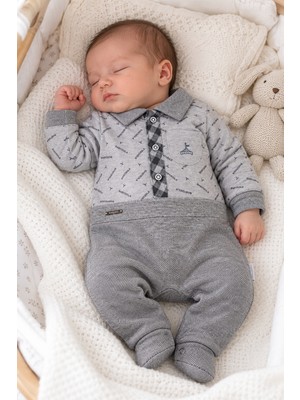 Baby Hola %100 Pamuk Erkek Bebek Tulum 15297