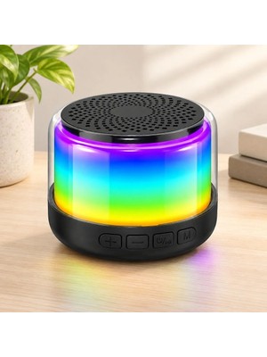 MiraLive Bluetooth Hoparlör 3W Rgb Usb/sd Şarjlı
