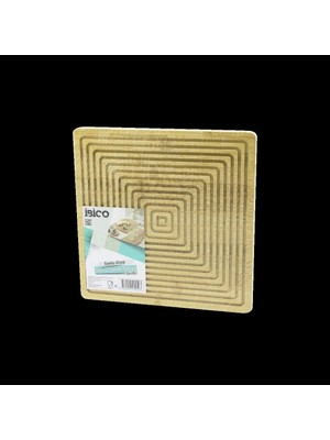 MiraLive Bambu Servis ve Sunum Tahtası 28X28 cm (Çift Taraflı)