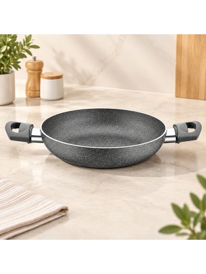 MiraLive Granit Kaplama Çift Saplı Sahan 20 cm