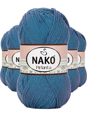 MiraLive 5 Adet Pırlanta Amigurumi El Örgü Ipi Yünü Turkuaz 3409 - Nako Mudanis