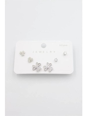 MiraLive Çoklu Set Küpe - Gümüş