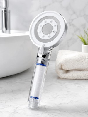 Ersert Pratik Banyo Duşu Şeffaf Filtreli 1 Adet Güçlü Akış