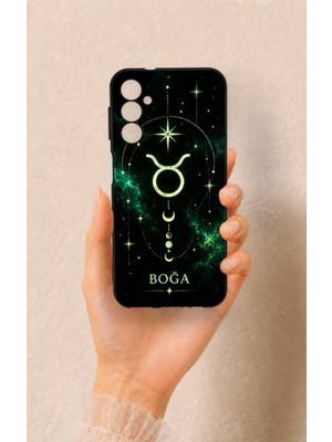 Vip Case Samsung A14 Uyumlu Boğa Burcu Temalı Desenli Silikon Kılıf
