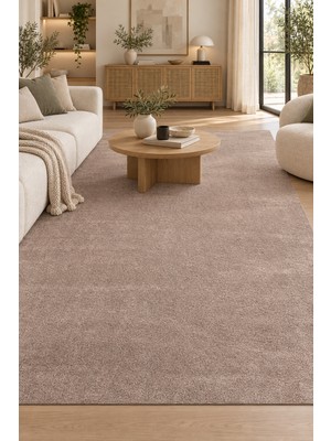 Casavalli Cise Peluş Halı Vizon Yumuşak Kaymaz Tabanlı Yıkanabilir Modern Salon Mutfak Antre Oturma Odası Halı