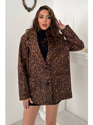 Modanı Seç Leopar Leopar Ceket