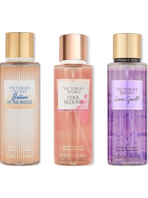 Victoria's Secret 3'lü Vücut Spreyi Seti - Bellini On The Breeze + Love Spell + Cool Blooms (3 x 250 Ml)