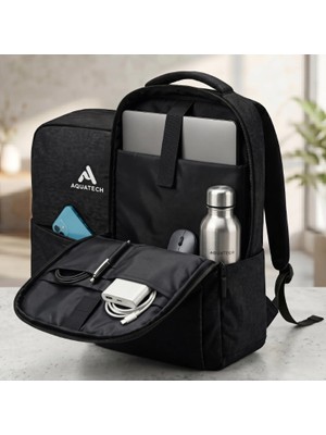 Lovesta Home Laptop Sırt Çantası - Siyah - Iç Bölmeli - Bilgisayar Korumalı