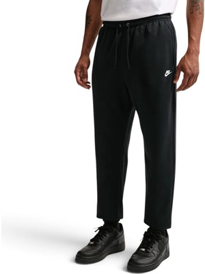 Nike FN3808 Nike Club Cuffed Brushed Fleece Pants Siyah Erkek Eşofman Altı