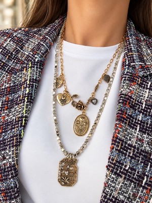 Bijux By Mrv Zr Vintage Dorika Boncuklu 2li Set Kolye