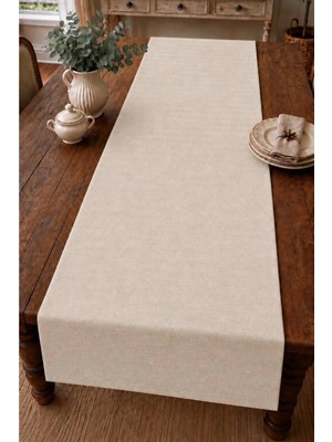 Luxoras Home Vintage Pamuk Keten Büyük Runner 50X200 Premium Keten