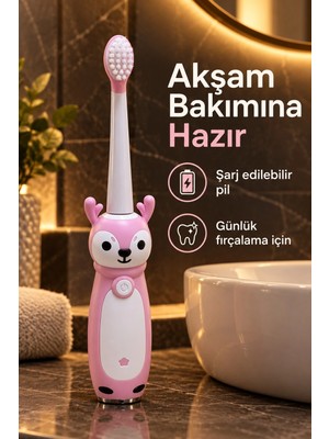 Astraltech Şarjlı Diş Fırçası Pembe Gövdeli Yedek Başlıklı