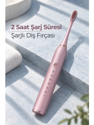 Astraltech Pembe Şarjlı Diş Fırçası 2 Dakika Zamanlayıcılı