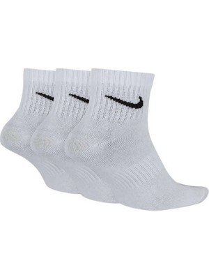 Nike Everyday Lightweight Ankle Unisex Beyaz Çorap SX7677-100