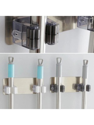 Yakup Tokatlı Moda Ergonomik Yapışkanlı Fırça Sabitleyici 4'lü Set Banyo Düzeni