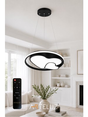 Arteluz Kalp Model Modern Sarkıt Avize (50 Cm)