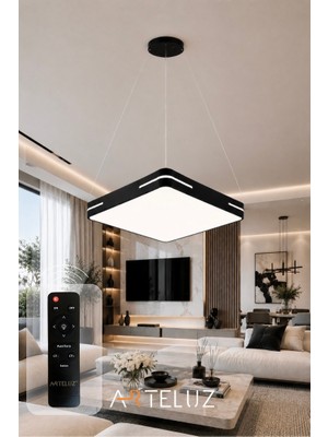 Arteluz Kare Model Modern Sarkıt Avize (50X50 Cm)