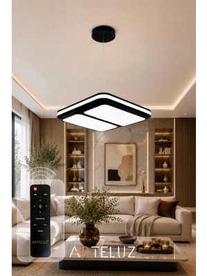 Arteluz Kesik Kare Model Modern Sarkıt Avize (50X50 Cm)