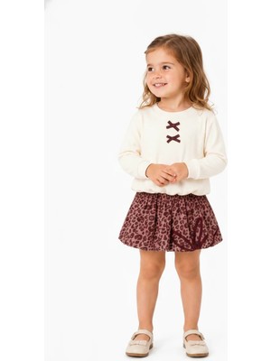 Nk Kids Kız Çocuk Leopar Desen Etek NK-52607