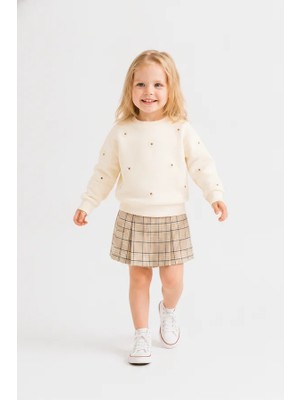 Nk Kids Kız Çocuk Kareli Şort Etek NK-52601