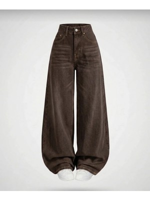 Semesia Salaş Cepli Bol Kesim Baggy Retro Jeans