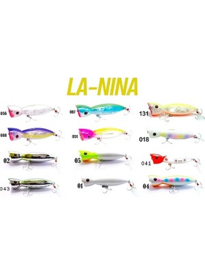 La-Nina Maket Balık Su Üstü Popper 100MM 24 gr 179 Uv Green Sardine
