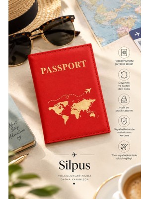 Silpus Deri Pasaport Kılıfı