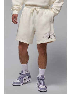 Nike Jordan Brooklyn Fleece Oversize Kesim Kırık Beyaz Erkek Şort