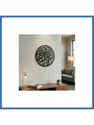 Evçem Horus Gözü Duvar Tablosu Mdf Lazer Kesim Geometrik Modern Duvar Süsü Eye Of Horus Dekor Evcem