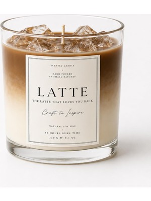 Die Grup Tr Craft To Inspire Latte Kokulu Mum, Doğal Soya Mumu, 230 G