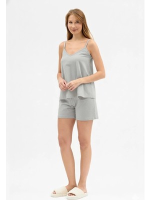 Butikgiz Kadın %100 Pamuklu Penye 4 Mevsim Alt-Üst Rahatına Bak Pijama Takım