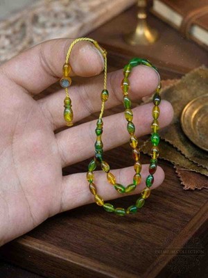 Gündüz Ticaret Şevket Buğurca Usta Imzalı Bilek Boy Kehribar Tesbih Ölçü 4/7