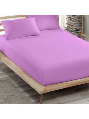 Happy Trend Parker Sıvı Geçirmez Alez Renkli-Mikro Fitted-Çift Kişilik-Tek Kişilik-Bebek Alezi-Su-Yatak Koruyucu Lila (70X140)