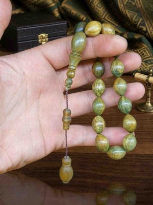 Gündüz Ticaret Kokulu Yeşil Pelesenk 17'li Maskot Tesbih