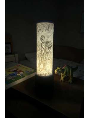 Belupa Dinozorlar ve Çocuklar Temalı Çocuk Odası Dekoratif LED Gece Lambası