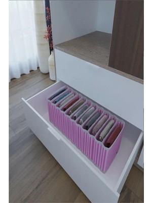 Meks 11 Bölmeli Dolap ve Çekmece Içi Düzenleyici Akordiyon Organizer M-00500 (6 Adet) ( Bayi Depom )