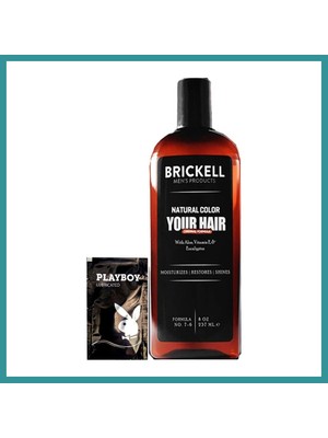 Bt Teknik Brickell Anti-White Erkeklere Özel 3 Adet Beyaz Saç Sakal Bakım Şampuanı 237 ml + Hediye Jel Bez
