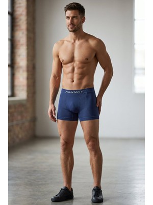 Meca Erkek Trend Nefes Alan Relaxed Lacivert Boxer