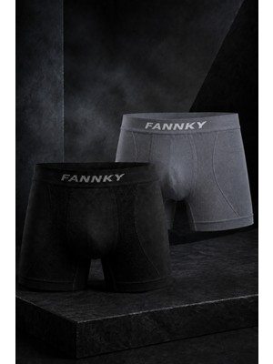 Meca Erkek Rahat Esnek Seamless 2 Li Boxer Ten