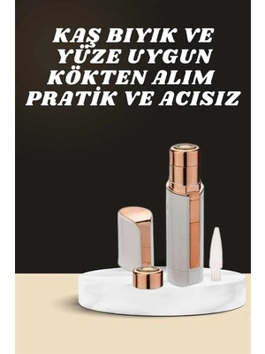 Meks Kaş Bıyık ve Yüz Epilasyon Aleti ve Titreşimli Yüz Temizleme Masaj Aleti Ikili Set - Bayi Depom
