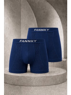 Meca Erkek Casual Comfort Günlük 2 Li Lacivert Boxer