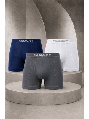 Meca Erkek Casual Comfort Günlük 3 Lü Boxer Ten